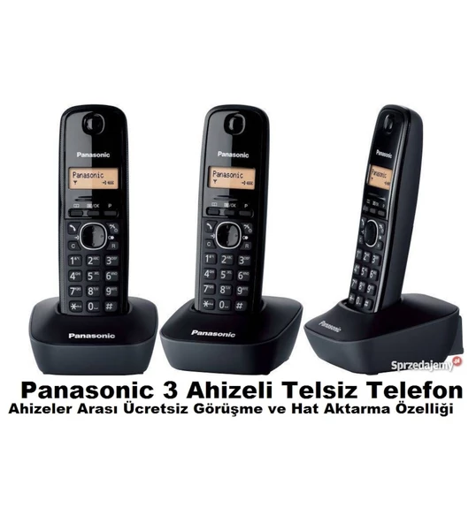 Panasonic KX-TG1613 3 Ahizeli Telsiz Telefon ürün görseli 1