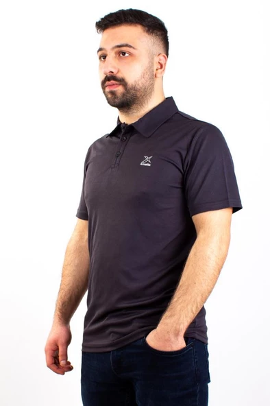 Kinetix  SN-328 Oliver Antrasit  Günlük Polo Yaka Erkek Tişört ürün görseli 1