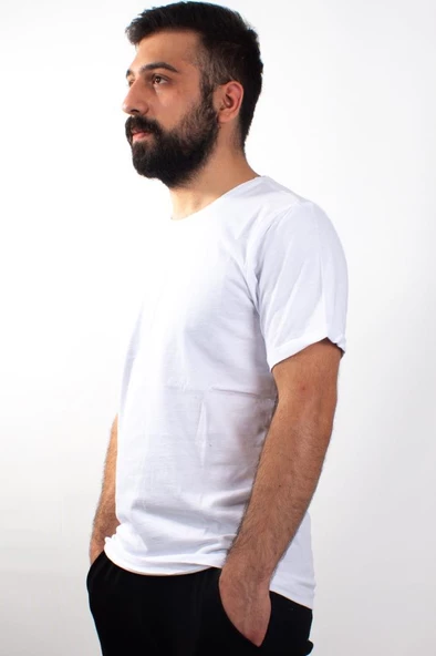 TWİSTER JEANS 1828 BEYAZ BİSİKLET YAKA ERKEK T-SHİRT ürün görseli 1