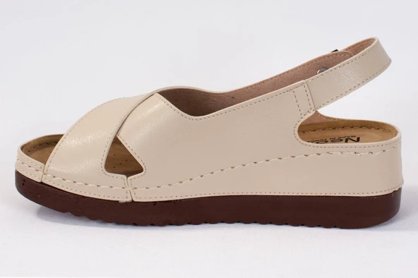Dagoster DZA37-3031 Bej Günlük Ortopedik Kadın Sandalet ürün görseli 1