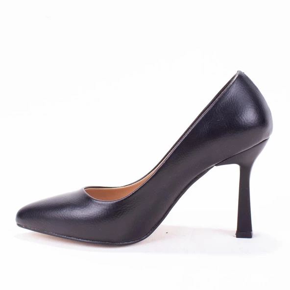Dagoster DZA07-388451 Siyah 9 cm İnce Topuklu Stiletto Kadın Ayakkabı ürün görseli 1
