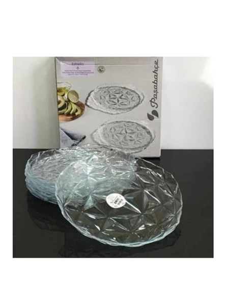 Paşabahçe 10663 Estrella Pasta Tabağı 6 lı 20 Cm ürün görseli 1