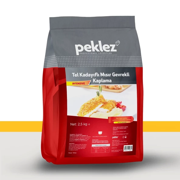 Tel Kadayıflı Mısır Gevrekli Kaplama 2500 g ürün görseli 1