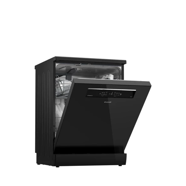 Arçelik 6167 Sc 6 Programlı Siyah Bulaşık Makinesi - Resim 3