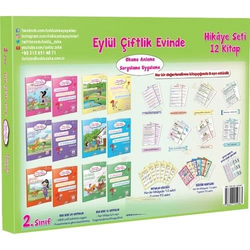 Dörtrenk 2. Sınıf Eylül Çiftlik Evinde Hikaye Seti 10 Kitap - Resim 2