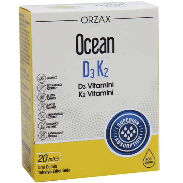 Ocean Vitamin D3 K2 Damla 20 ml ürün görseli 1