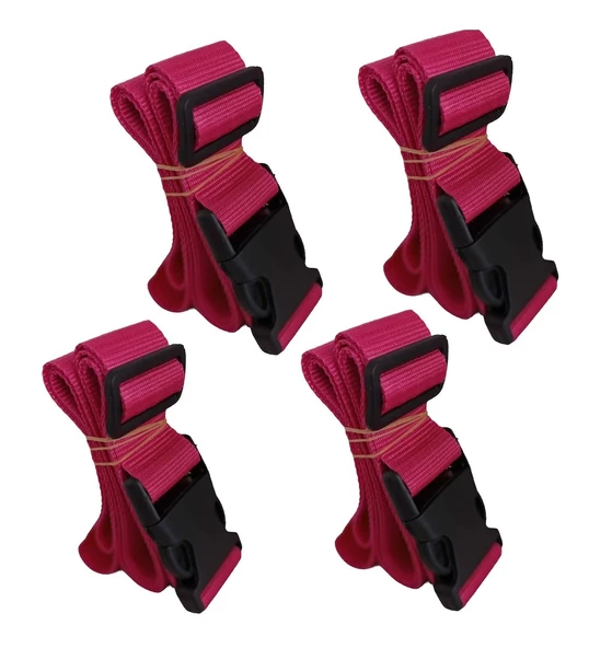 Balp Pembe Renk Valiz Bavul Emniyet Kemeri 4 Adet En 4cm ürün görseli 1