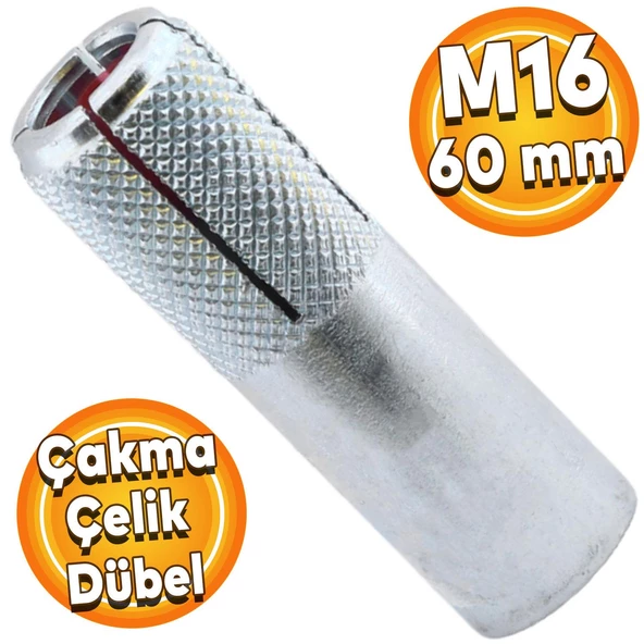 Çakma Çelik Dübel M16 ürün görseli 1