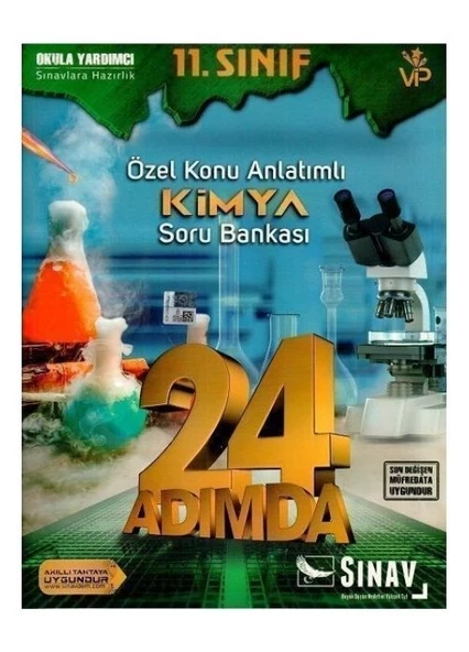 Sınav Yayınları 11.Sınıf 24 Adımda Kimya Soru Bankası ürün görseli 1