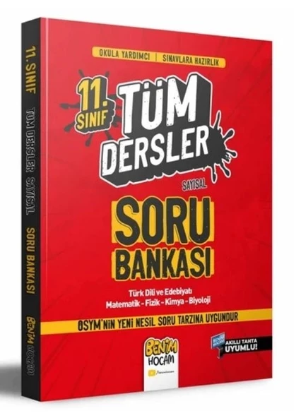 Benim Hocam Yayınları 11. Sınıf Sayısal Tüm Dersler Soru Bankası ürün görseli 1