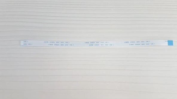 6 Pin 20cm Ters 1mm Adımlı Esnek Flex Kablo Awm 20624 80c 60v Şerit Fleks Film ürün görseli 1