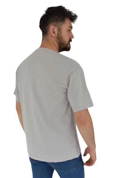 Erkek Baskılı Oversize Tişört 2379 BGL-ST02804 - Resim 12