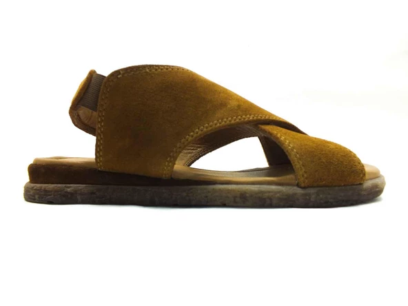 Marine Shoes Hakiki Deri Sandalet Taba-Nubuk 86 706 ürün görseli 1
