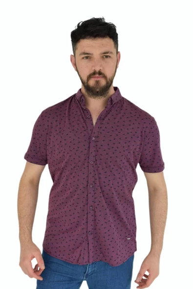 Erkek Dügmeli Polo Yaka Tişört R43700 BGL-ST02775 ürün görseli 1