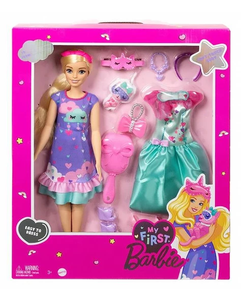 Barbie İlk Bebeğim Delüks Bebek Oyun Seti HMM66 ürün görseli 1