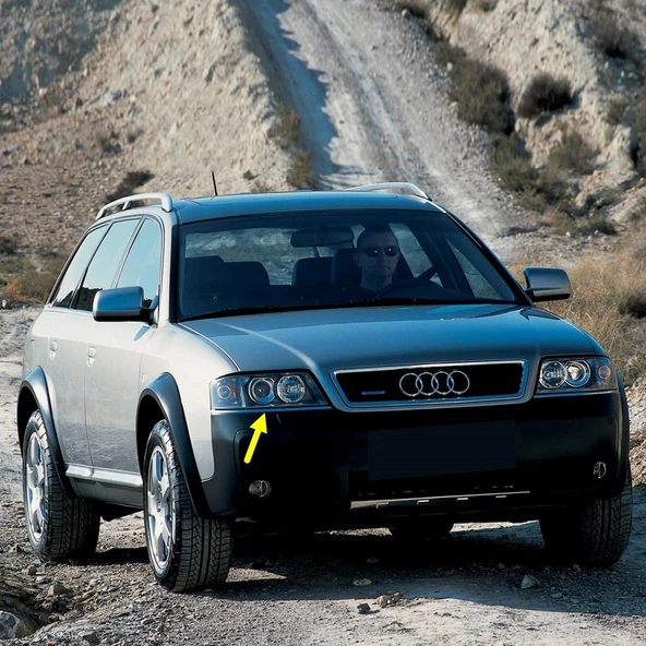 Audi A6 Allroad Quattro 2000-2005 Sağ Ön Far Altı Krom Çıta 4B0807174 ürün görseli 1
