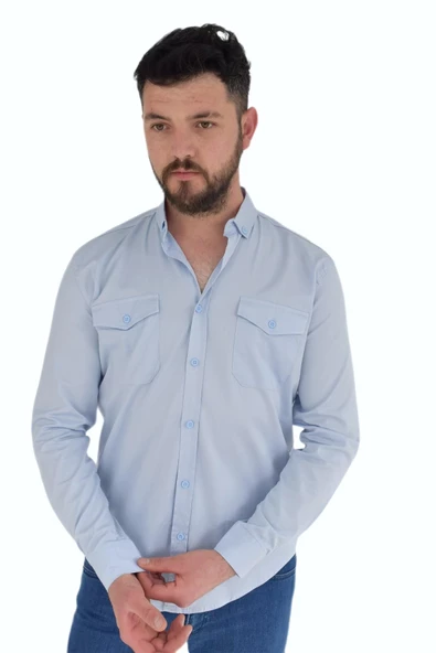 Erkek Spor Gömlek Silim Fit 9957 BGL-ST02724 ürün görseli 1