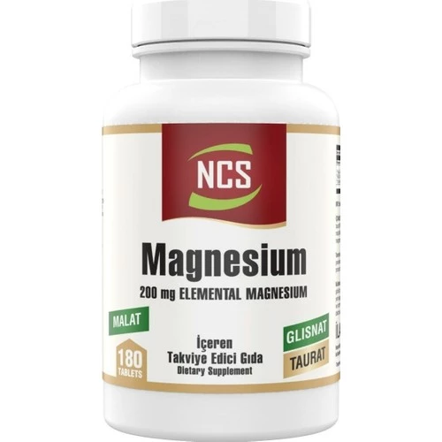 Ncs Magnesium 200 Mg Malat Taurat Glisinat 180 Tablet ürün görseli 1