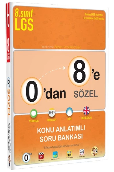 0dan 8e Sözel Konu Anlatımlı Soru Bankası - Tonguç Yayınları ürün görseli 1