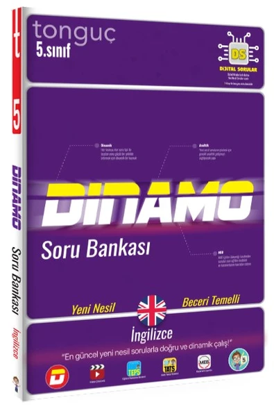 5. Sınıf İngilizce Dinamo Soru Bankası - Tonguç Yayınları ürün görseli 1