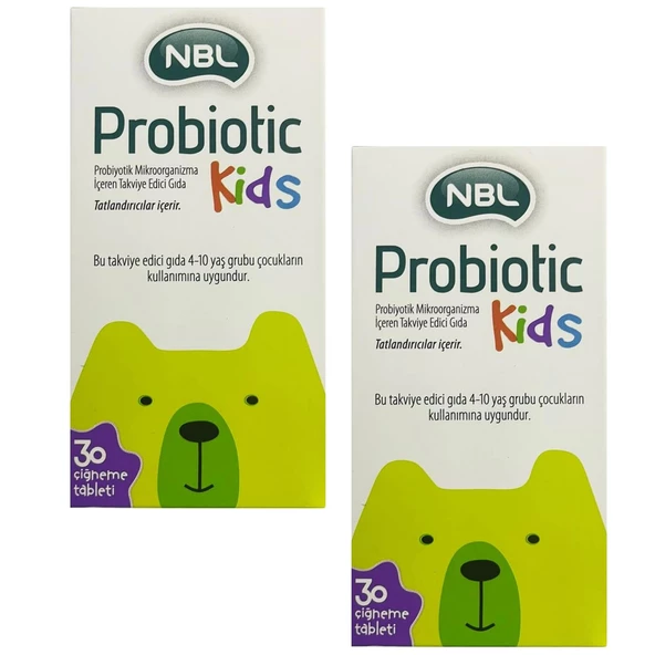 Nbl Probiotic Kids 30 Çiğneme Tablet 2 ADET ürün görseli 1