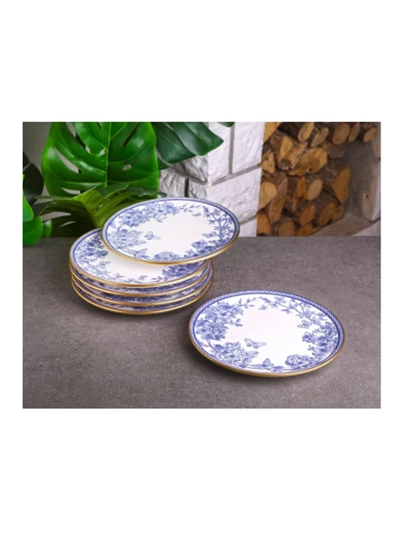 Gönül 4184 Spring Seramik Pasta Tabağı 19 cm 6'lı ürün görseli 1