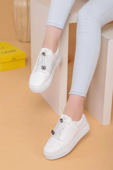 Alvaro Beyaz Renkli Sneaker - Resim 4