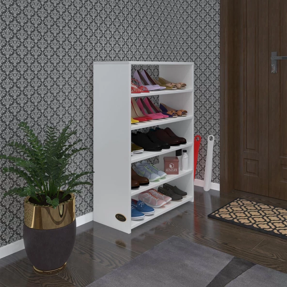 Kenzlife ayakkabılık goya byz 100*70*30 arkalıksız ayakkabı ofis dolabı ürün görseli 1