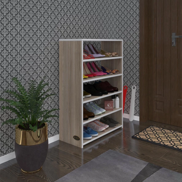 Kenzlife ayakkabılık goya crd 100*70*30 arkalıksız ayakkabı ofis dolabı ürün görseli 1