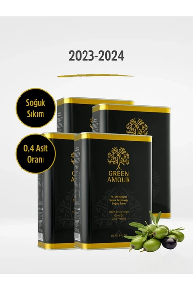 Green Amour  12 Litre %100 Naturel Sızma Zeytinyağı ürün görseli 1