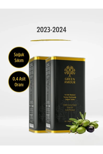 Green Amour  10 Litre %100 Naturel Sızma Zeytinyağı ürün görseli 1