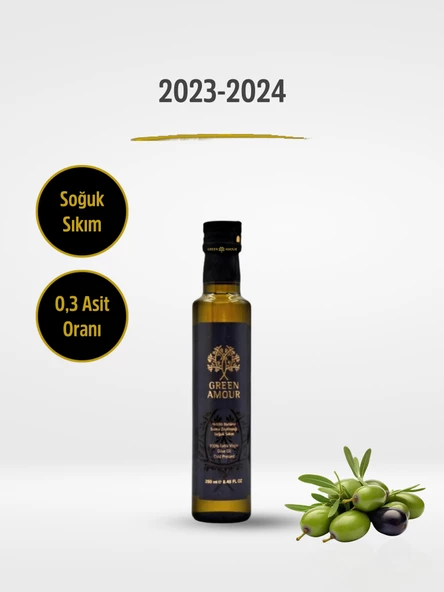 %100 Natürel Sızma Zeytinyağı Soğuk Sıkım 250 ml ürün görseli 1