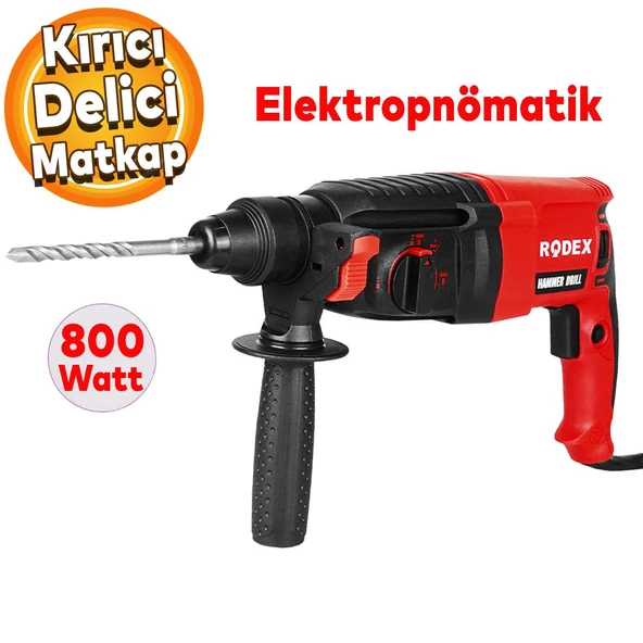 Rodex RDX226 Elektropnömatik Kırıcı Delici Matkap 26 mm 800W ürün görseli 1