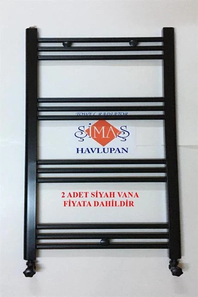 ŞİMAŞ HAVLUPAN 500x1000 Siyah Havlupan + 2 Adet Siyah Vanalı ürün görseli 1