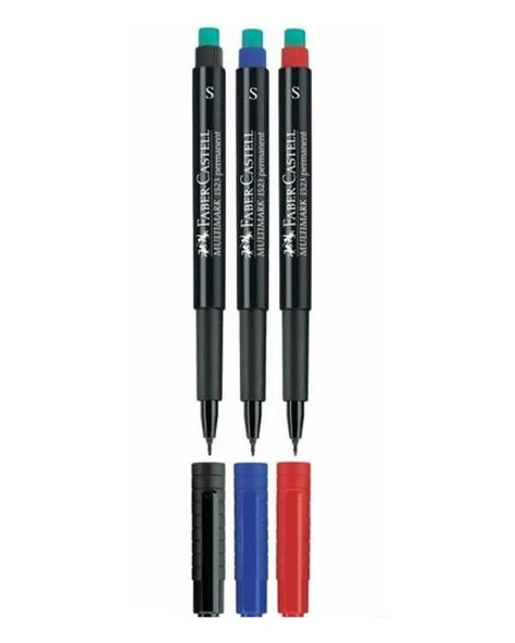 Faber Castell Multimark Permanent Asetat Kalemi S 3lü Set ürün görseli 1
