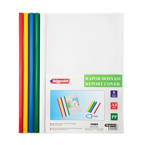 Bigpoint Sıkıştırmalı Rapor Dosyası 11mm - 5 Renk ürün görseli 1