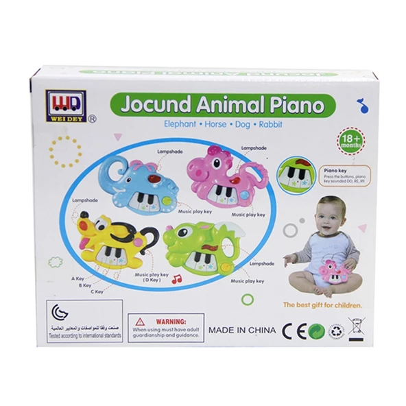 Weidey Mini Köpek Piyano Işıklı Müzikli - Resim 4