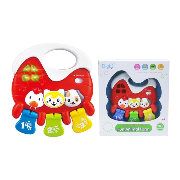 Weidey Mini Hayvanlı Sesli Işıklı Oyuncak - Resim 3