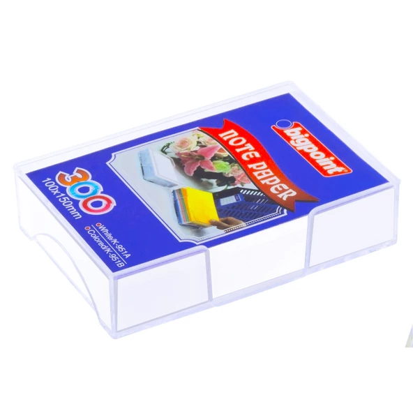 Bigpoint Akrilik Küp Notluk Dolu Beyaz 100x150mm ürün görseli 1