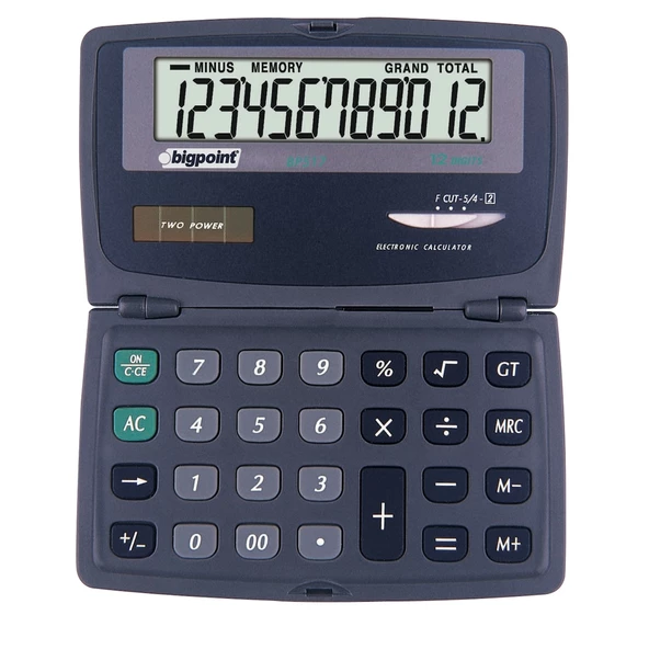 Bigpoint Hesap Makinesi Cep Tipi 12 Hane ürün görseli 1
