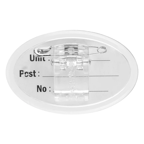 Bigpoint Akrilik İsimlik Oval Şeffaf - Resim 2