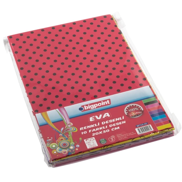 Bigpoint Baskılı Eva 20x30cm Karışık 10'lu Paket ürün görseli 1