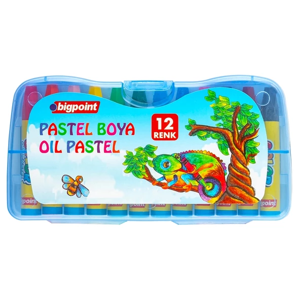 Bigpoint Pastel Boya 12 Renk - Mavi Kutulu ürün görseli 1