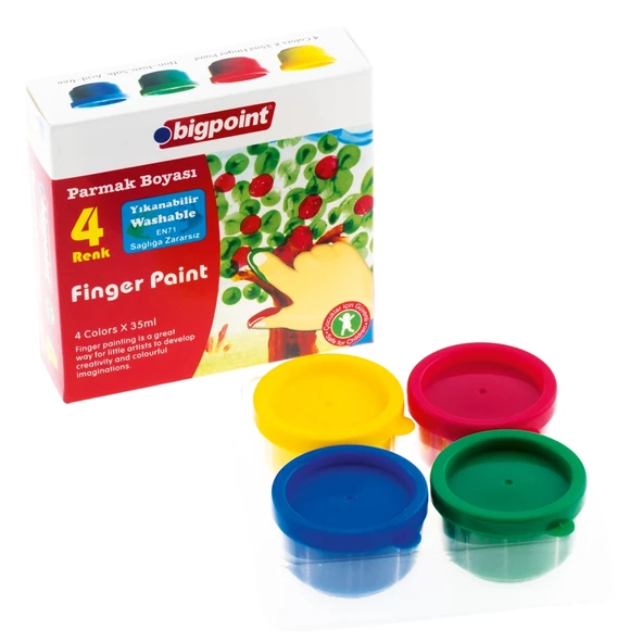 Bigpoint Parmak Boyası 4 Renk x 35 ml ürün görseli 1