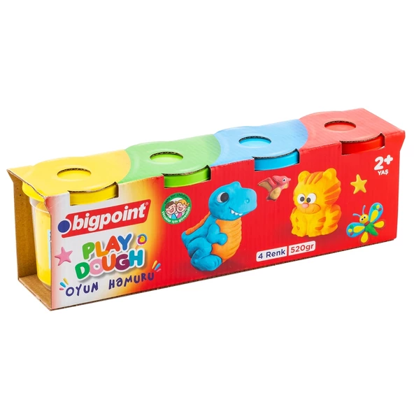 Bigpoint Oyun Hamuru 4'lü Set 480 Gram ürün görseli 1