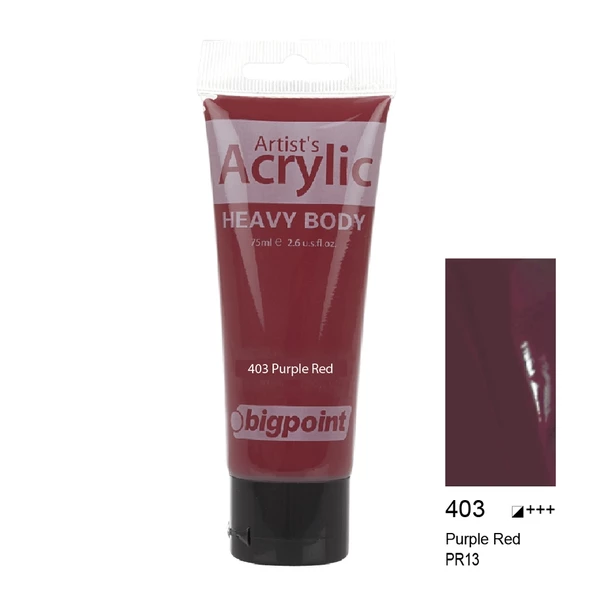 Bigpoint Akrilik Boya 75 ml Purple Red 403 ürün görseli 1