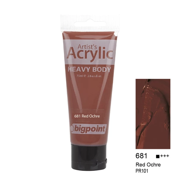 Bigpoint Akrilik Boya 75 ml Red Ochre 681 ürün görseli 1