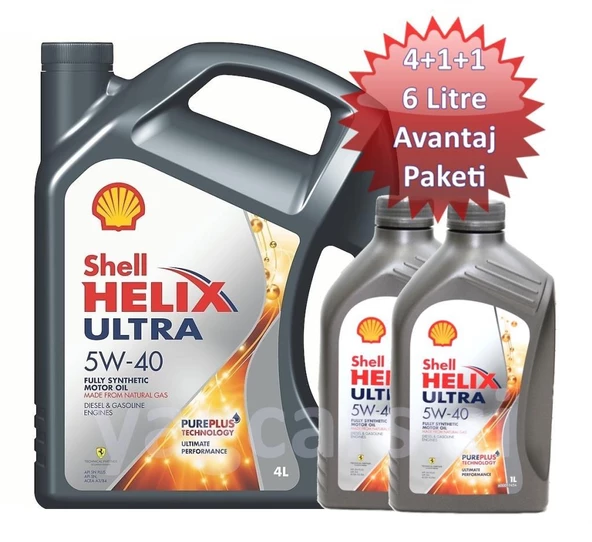 Shell Helix Ultra 5W-40 4+2 lt Motor Yağı Fiyatları, Özellikleri