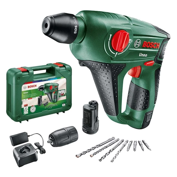 Bosch Uneo 12 V Çift Akülü Darbeli Delme Vidalama Makinesi - 060398400E ürün görseli 1