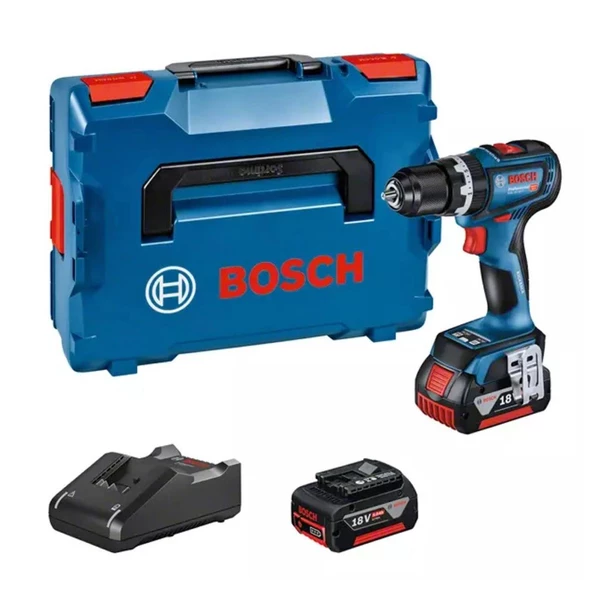 Bosch Professional GSB 18V-90 C  2*5Ah Akülü Darbeli Delme Vidalama - 06019K6106 ürün görseli 1